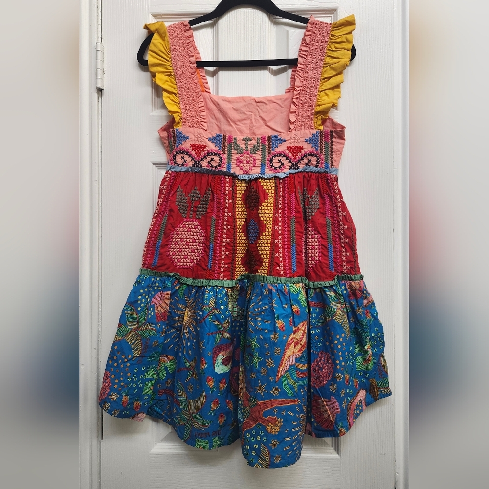 FARM Rio Colorblock Mini Dress, Size XS - Picture 5 of 12